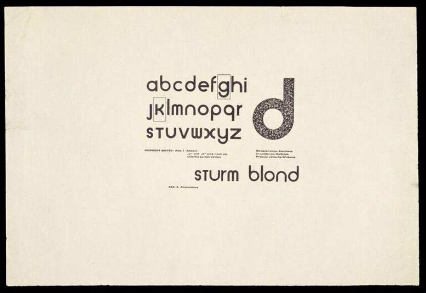 [Proof sheet for the Universal alphabet] [graphic] / Herbert Bayer (1926?) by Herbert Bayer