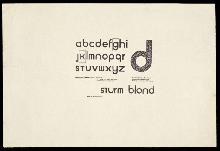 [Proof sheet for the Universal alphabet] [graphic] / Herbert Bayer top image