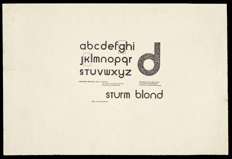[Proof sheet for the Universal alphabet] [graphic] / Herbert Bayer