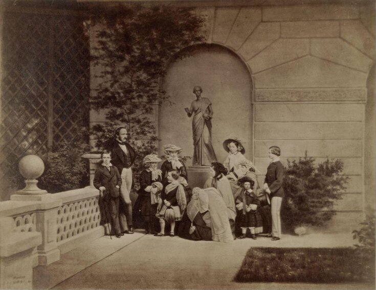 The Royal Family on the terrace at Osborne House image