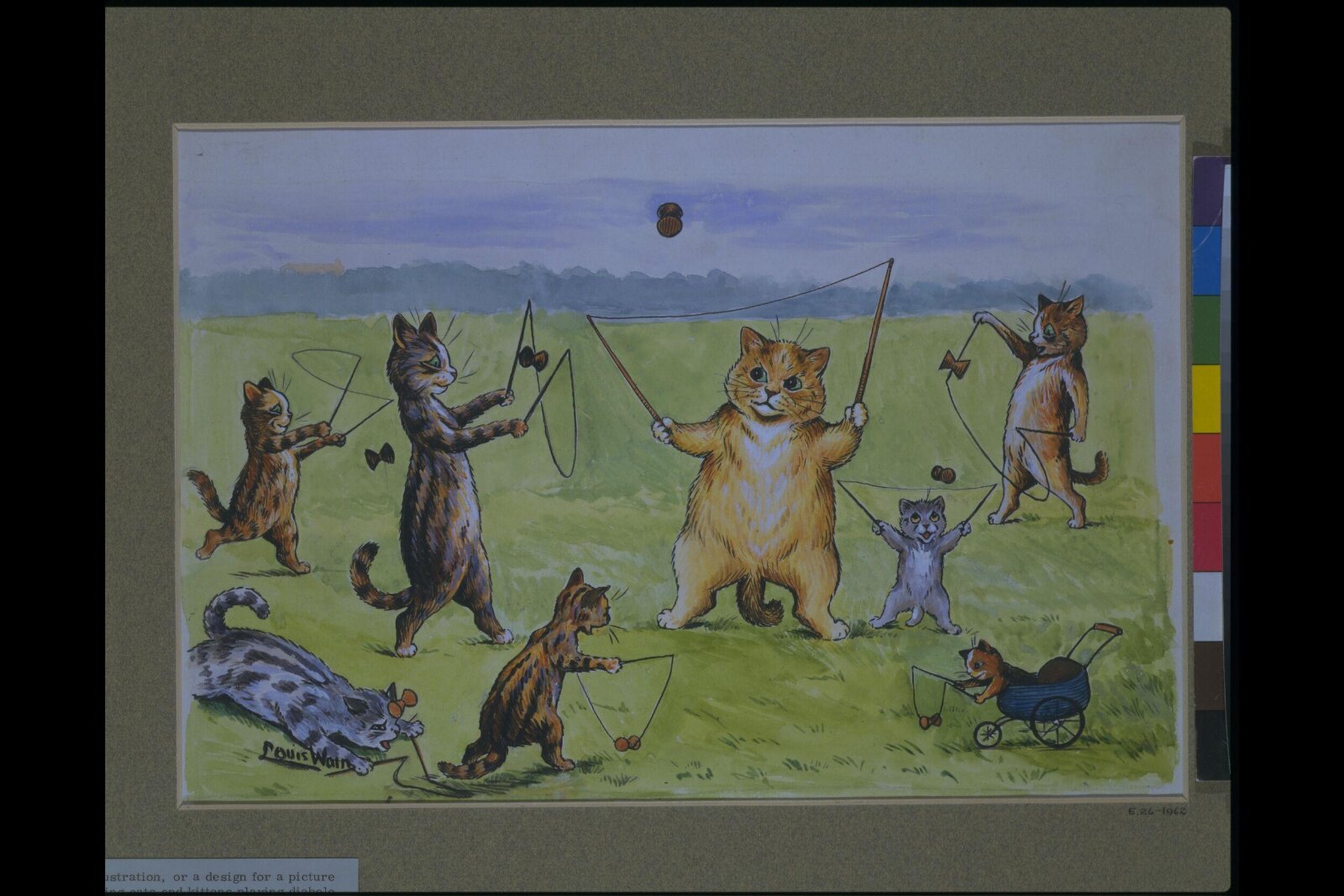 Drawing, Louis William Wain, ca.1900-1910