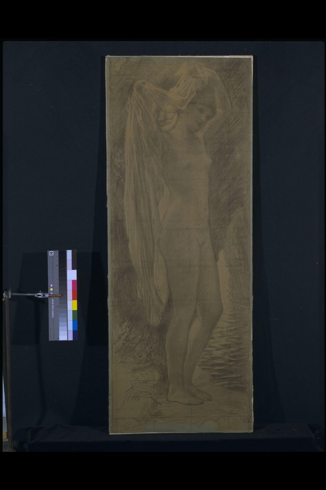 Study for a figure in 'A Wardrobe', Albert Joseph Moore, 1867