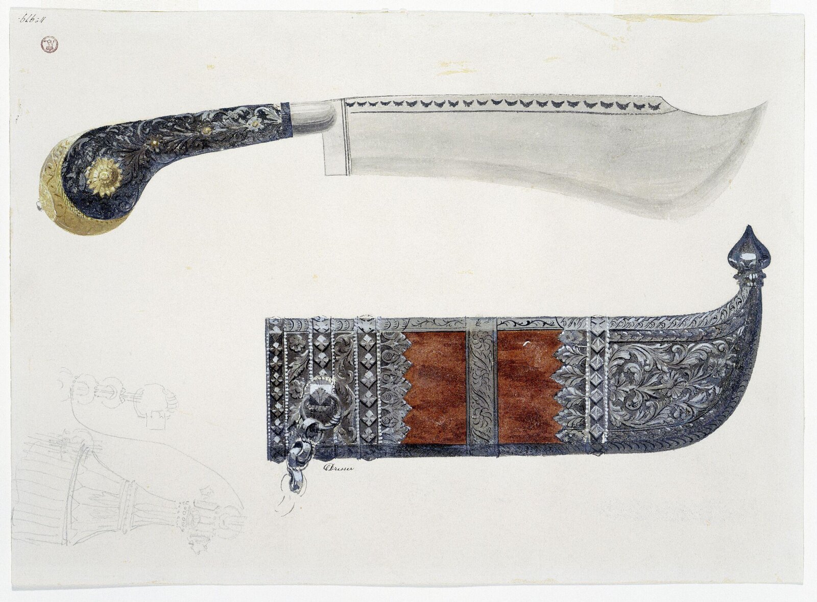 Indian knife, Christopher Dresser, 1851
