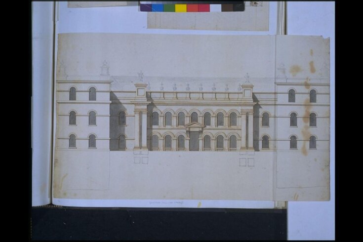 Elevation of a design for the main front of Grimsthorpe Castle, Lincolnshire top image