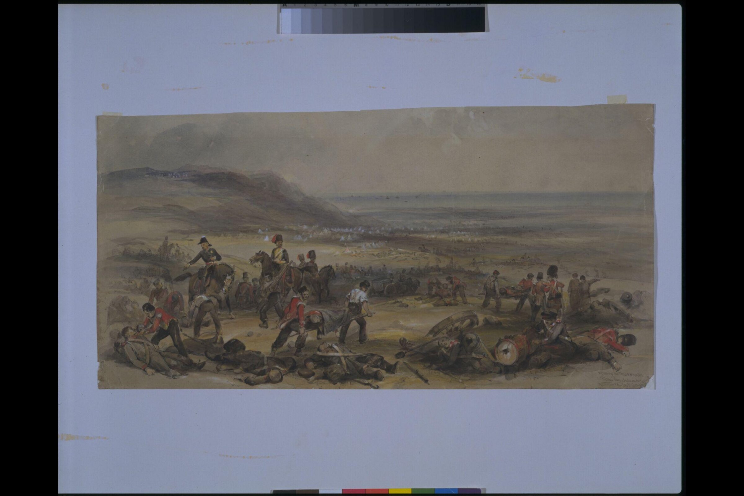 Removing the Dead and Wounded after the Battle of the Alma during the Crimean War, 20 September 1854, George Bryant Campion, 1855-60