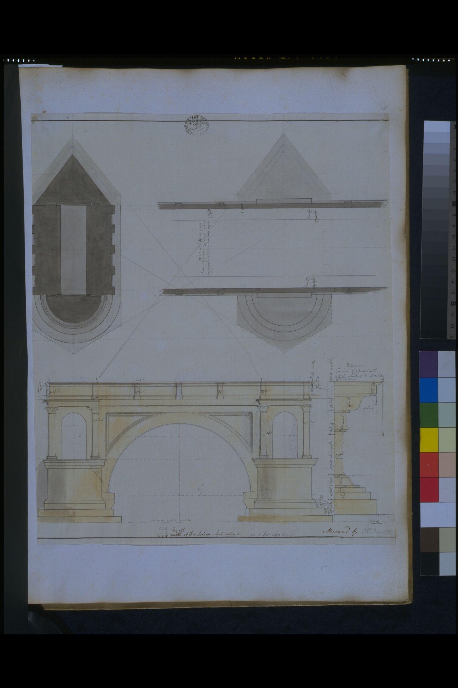 Drawing, James Paine, 1774