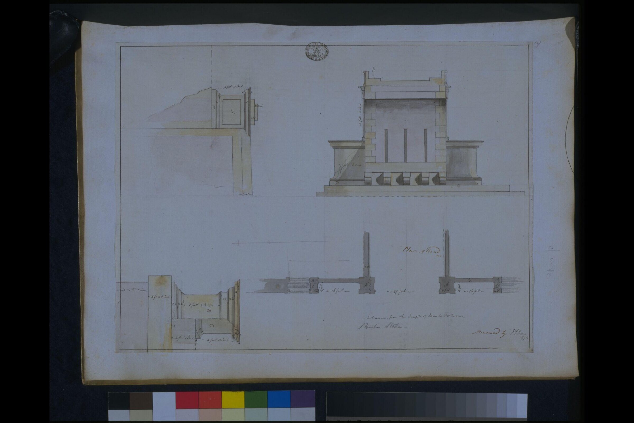 Drawing, James Paine, 1774