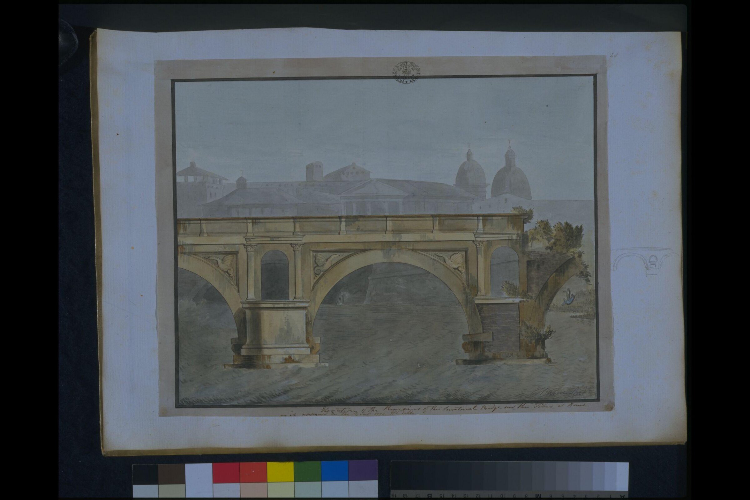Drawing, James Paine, 1774