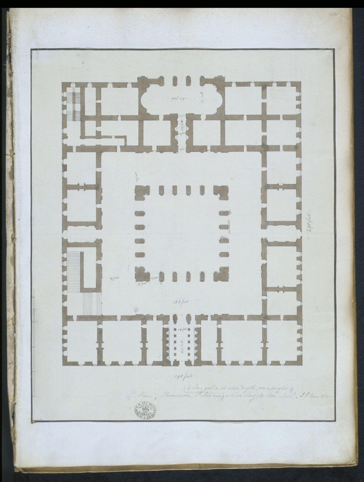 Drawing, James Paine, 1774