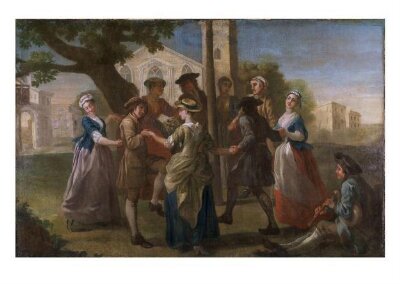 Country Dances Round a Maypole, Francis Hayman, 1741-1742