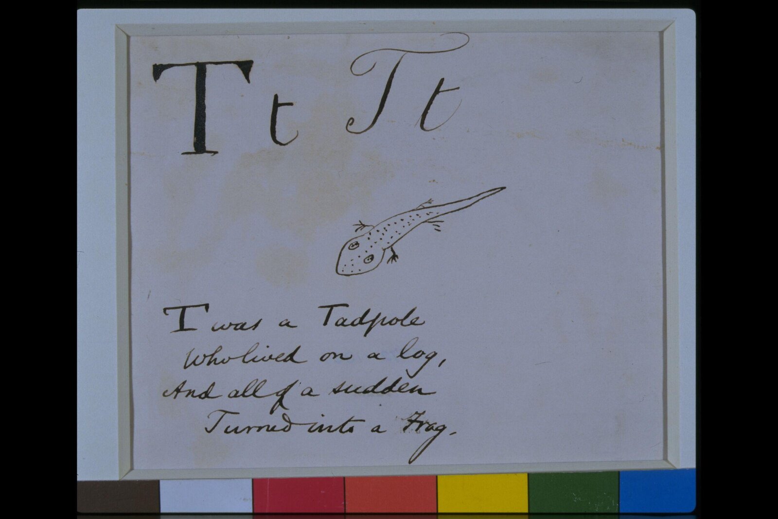 Nonsense Alphabet, Edward Lear, c.1880