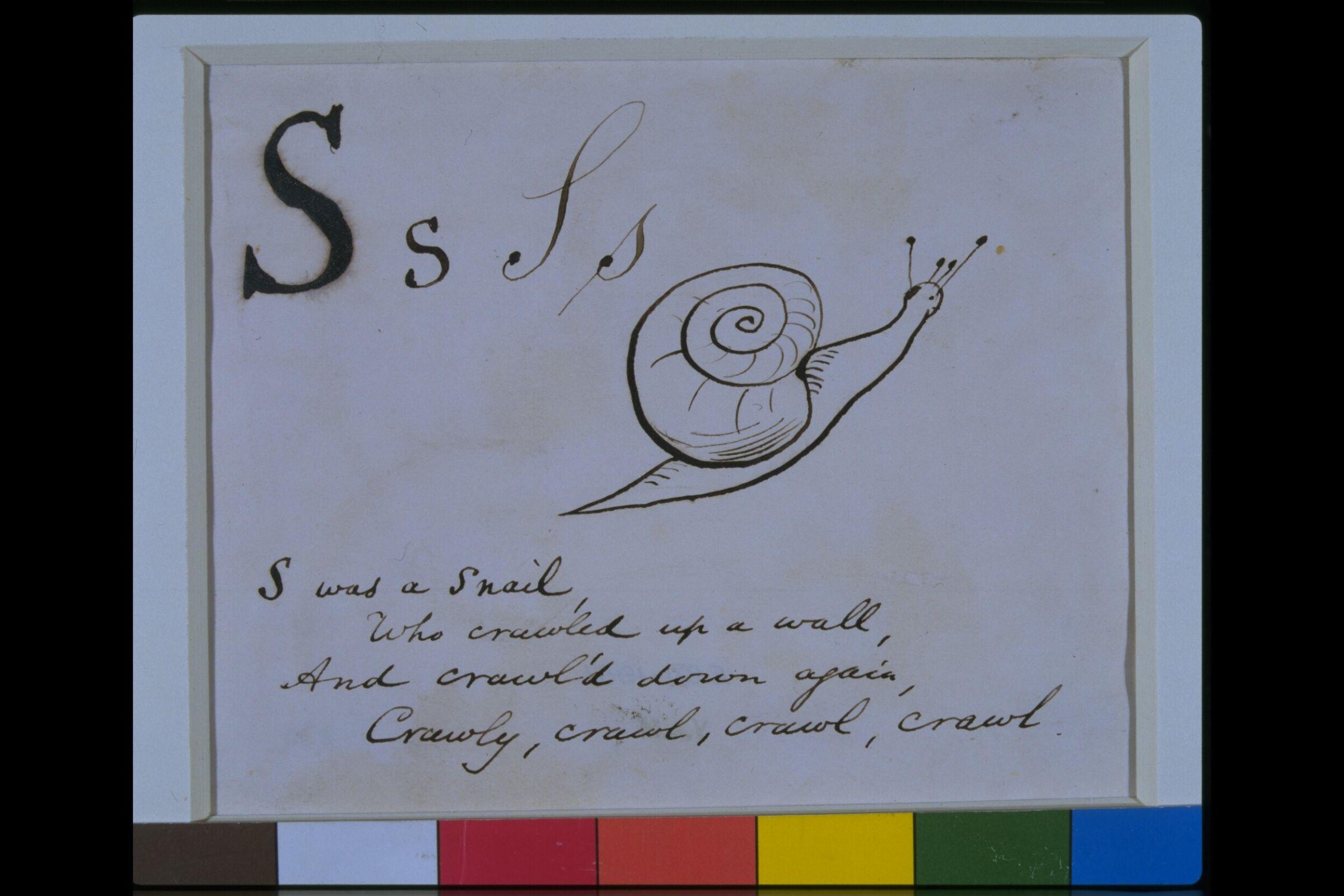 Nonsense Alphabet, Edward Lear, c.1880