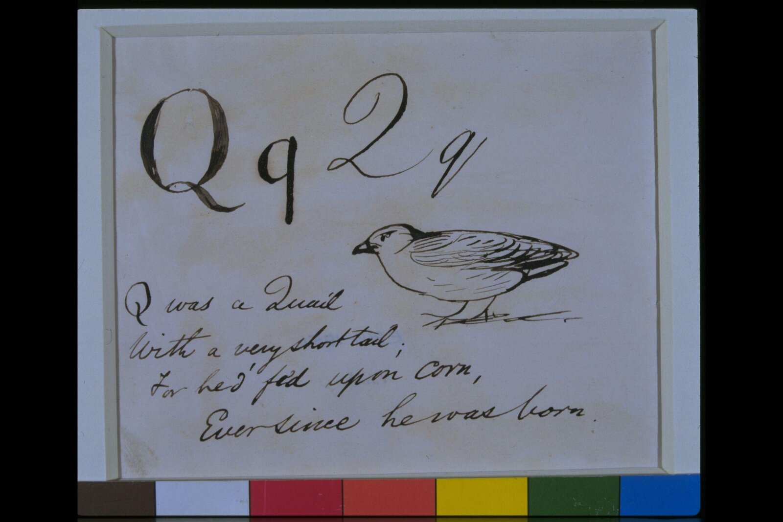 Nonsense Alphabet, Edward Lear, c.1880