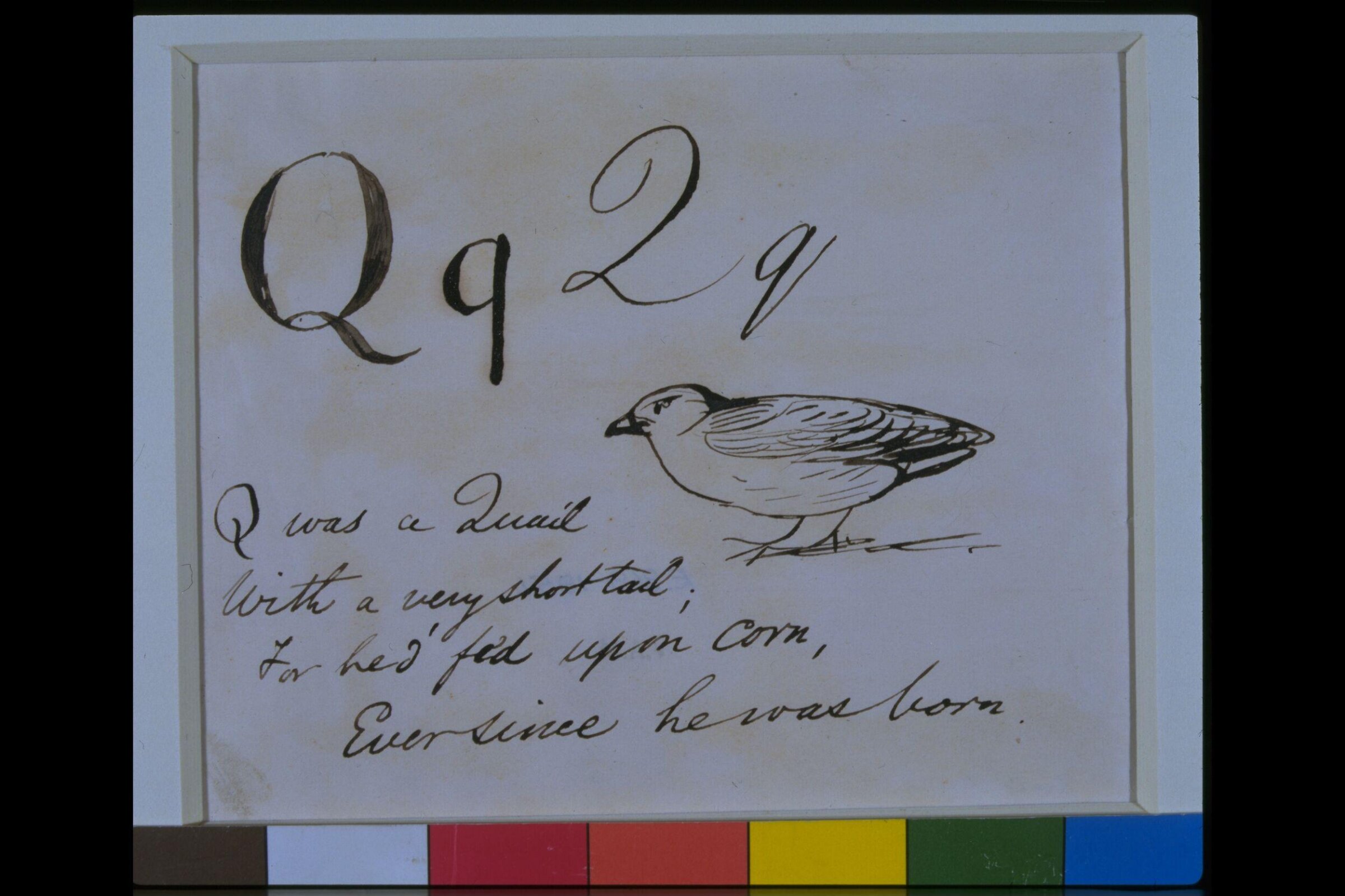 Nonsense Alphabet, Edward Lear, c.1880