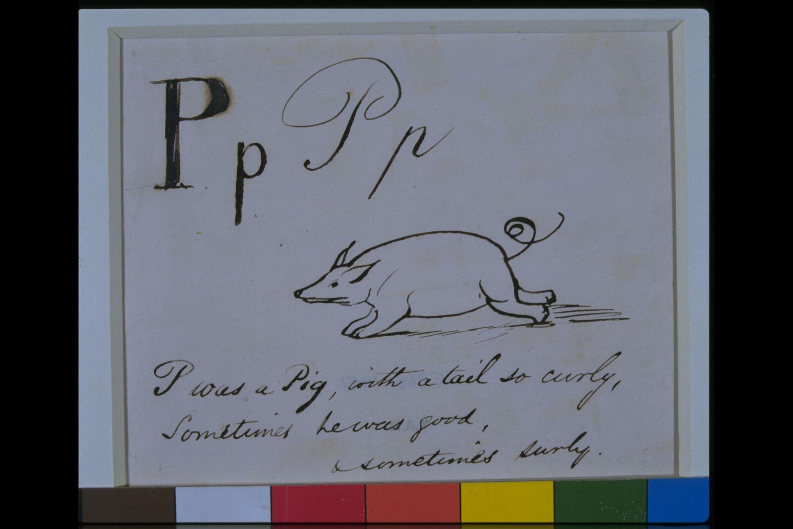 Nonsense Alphabet, Edward Lear, c.1880