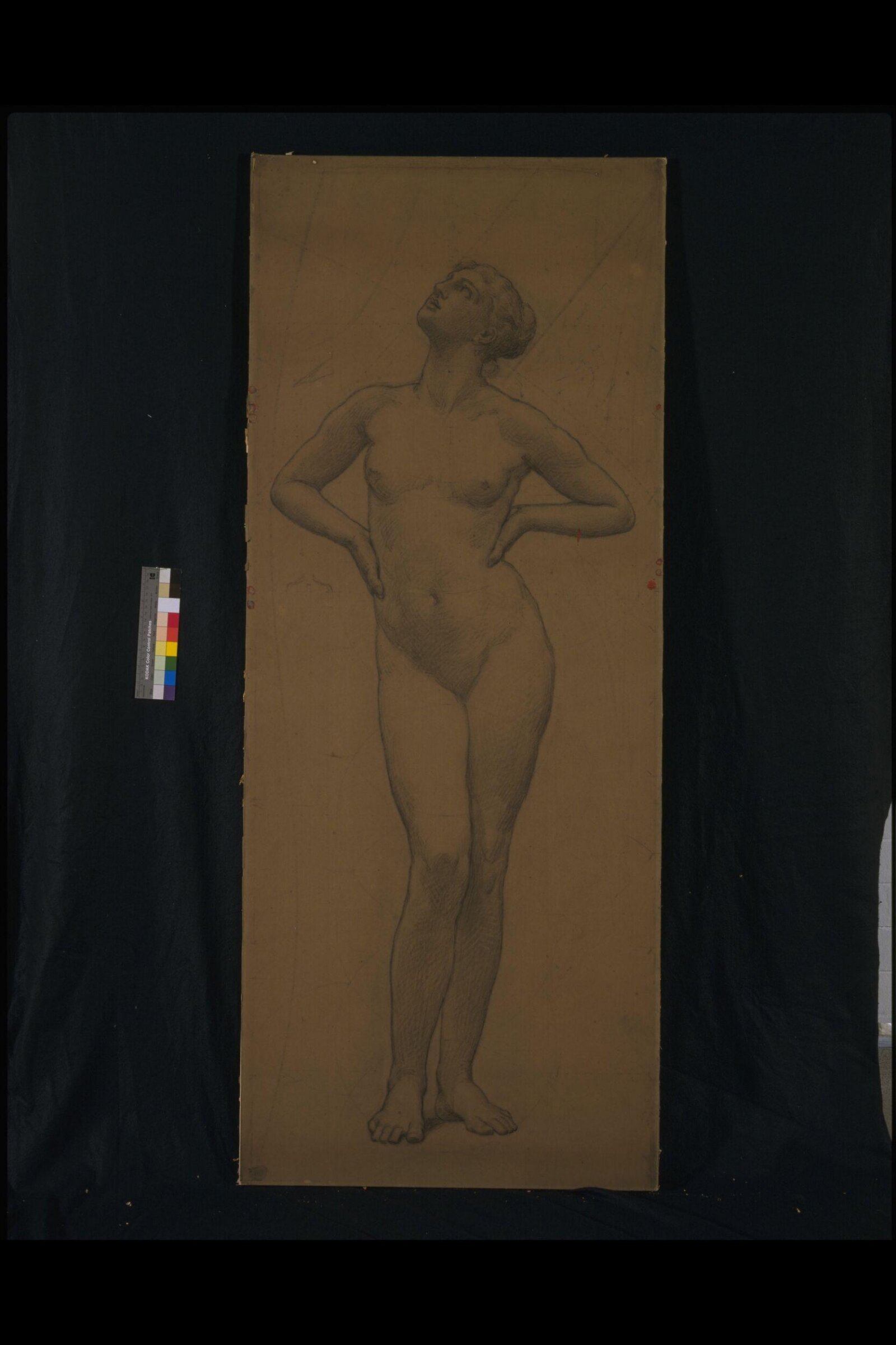 Study of a female figure for 'Birds', Albert Joseph Moore, c. 1878