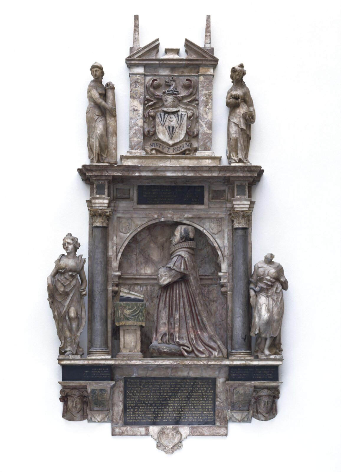 Monument to Sir Augustine Nicolls, attributed to Nicholas Stone the elder, ca. 1616