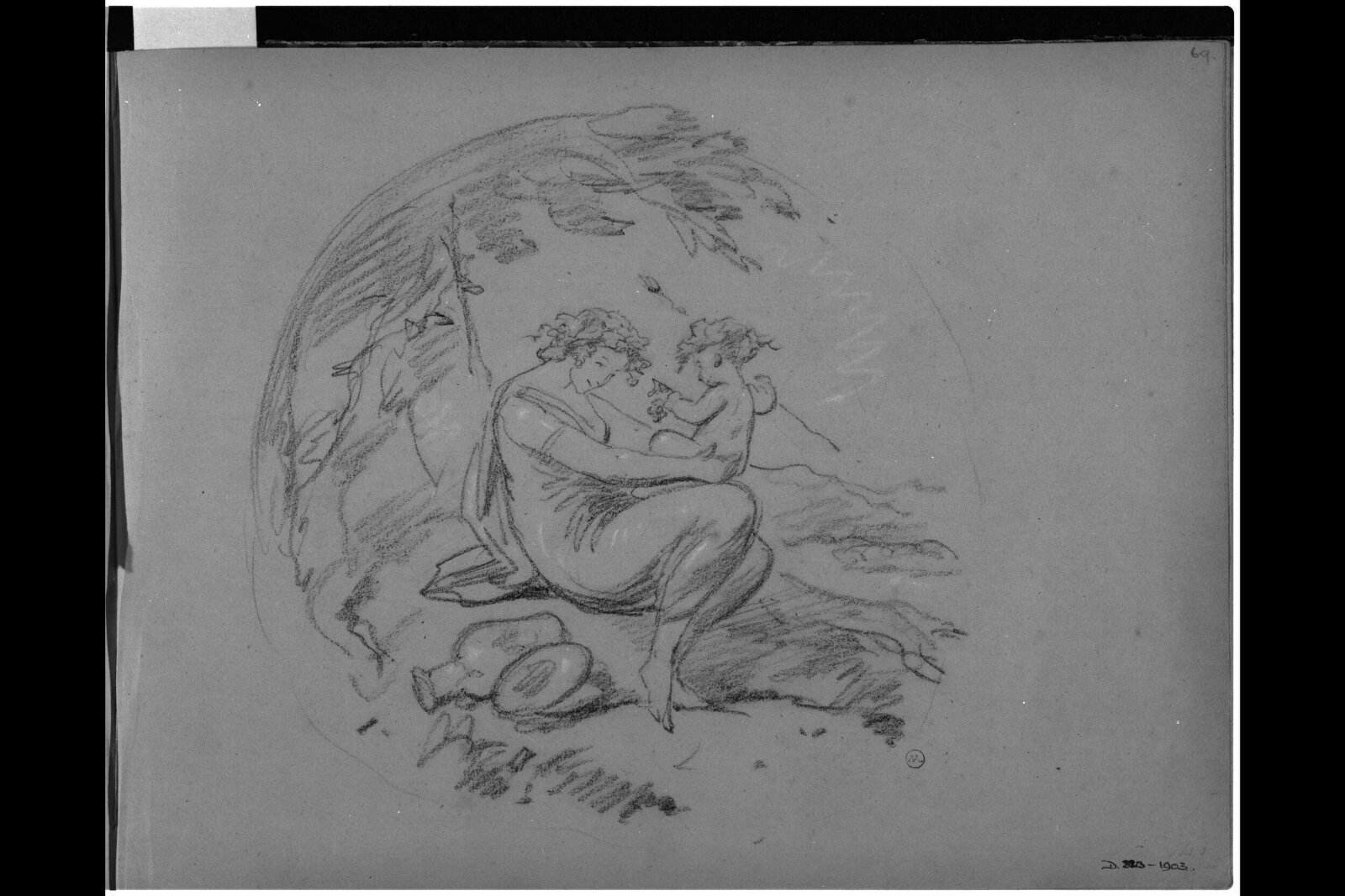 Drawing, Hablot Knight Browne, January 1853