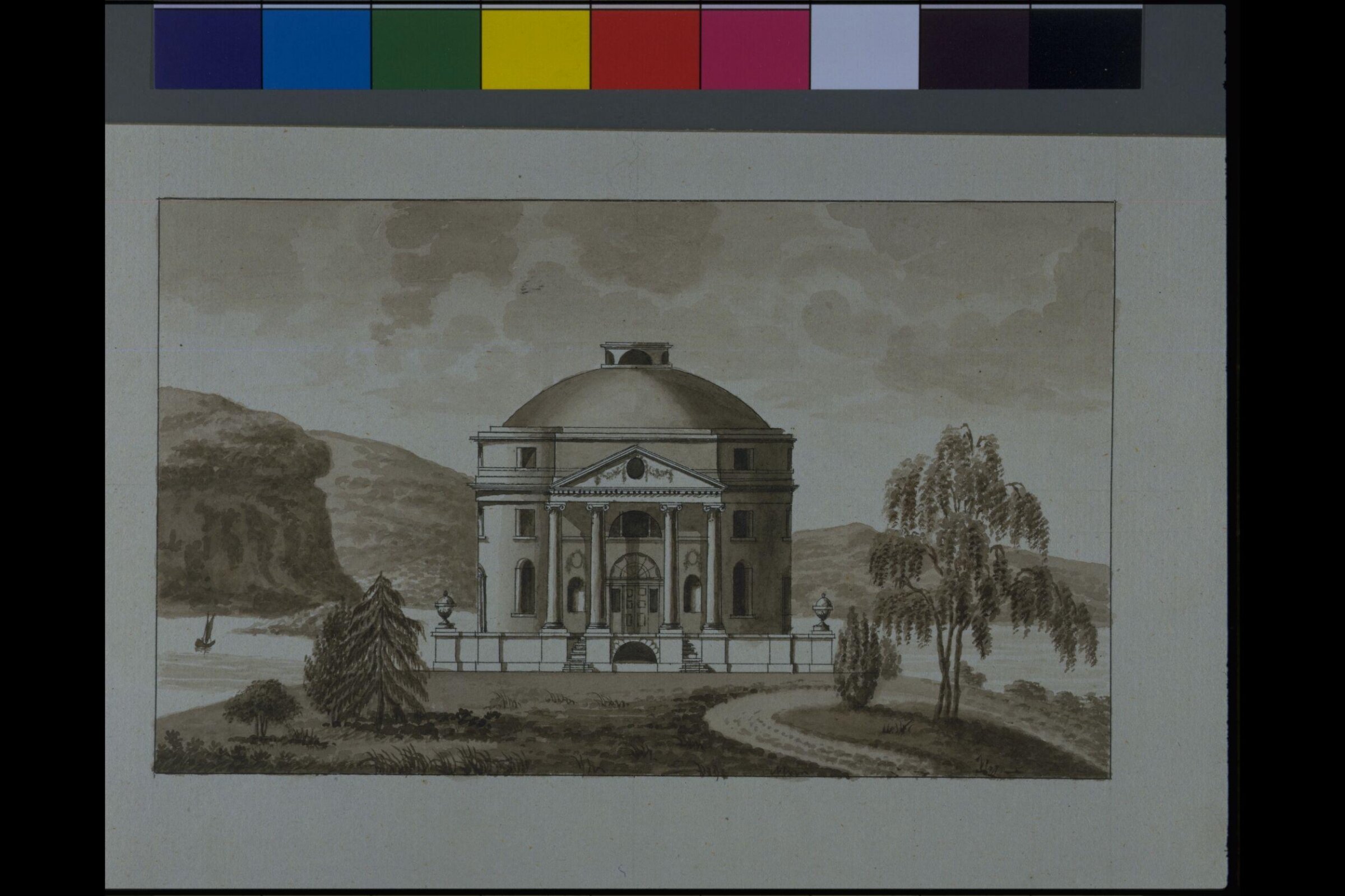 The Elevation towards the South-East [The Circular House], John Plaw, ca.1784
