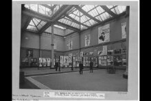 Photograph, Victoria and Albert Museum, British and foreign posters exhibition, North Court, gelatin silver print, 1931 thumbnail 1