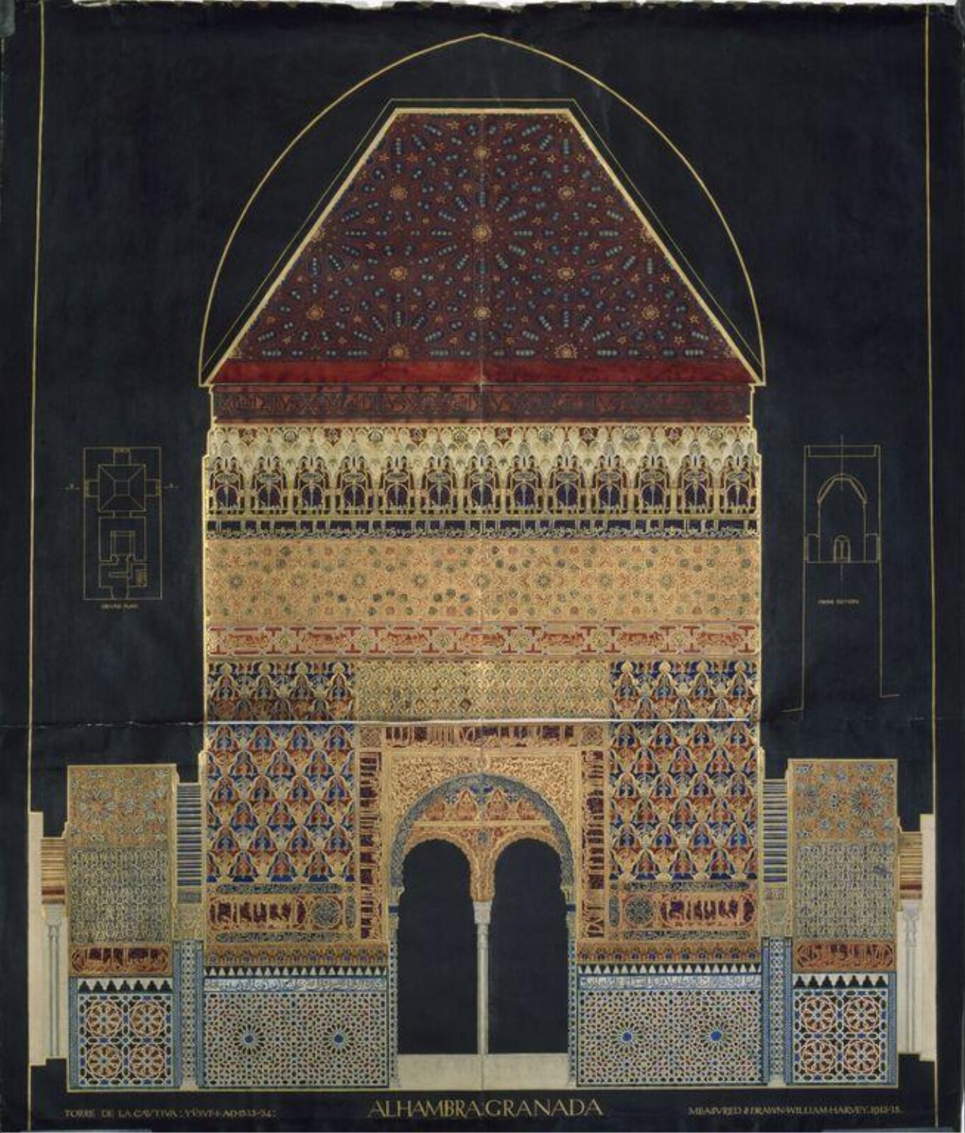 Alhambra Granada, William Harvey, 1913 - 1915