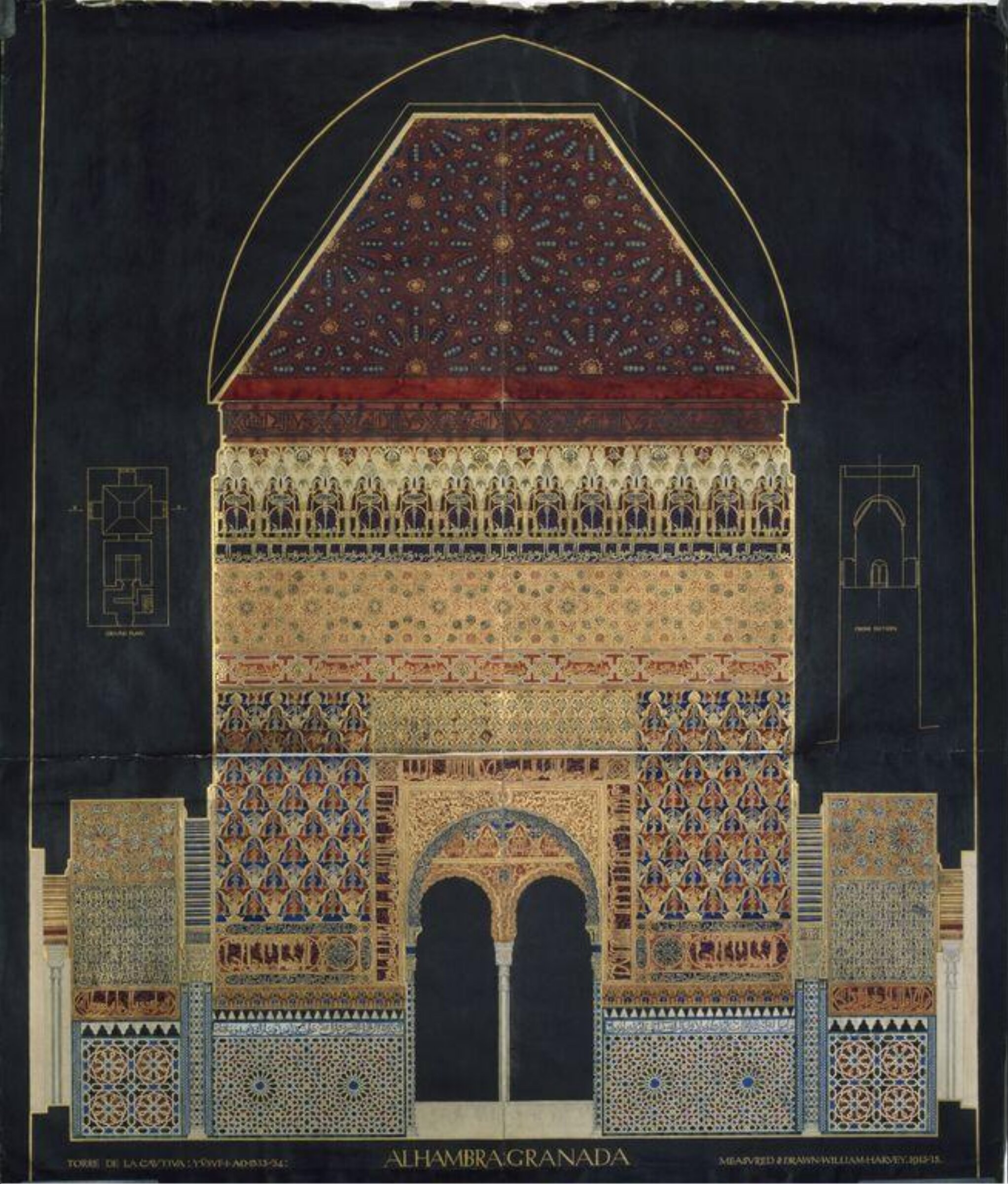 Alhambra Granada, William Harvey, 1913 - 1915