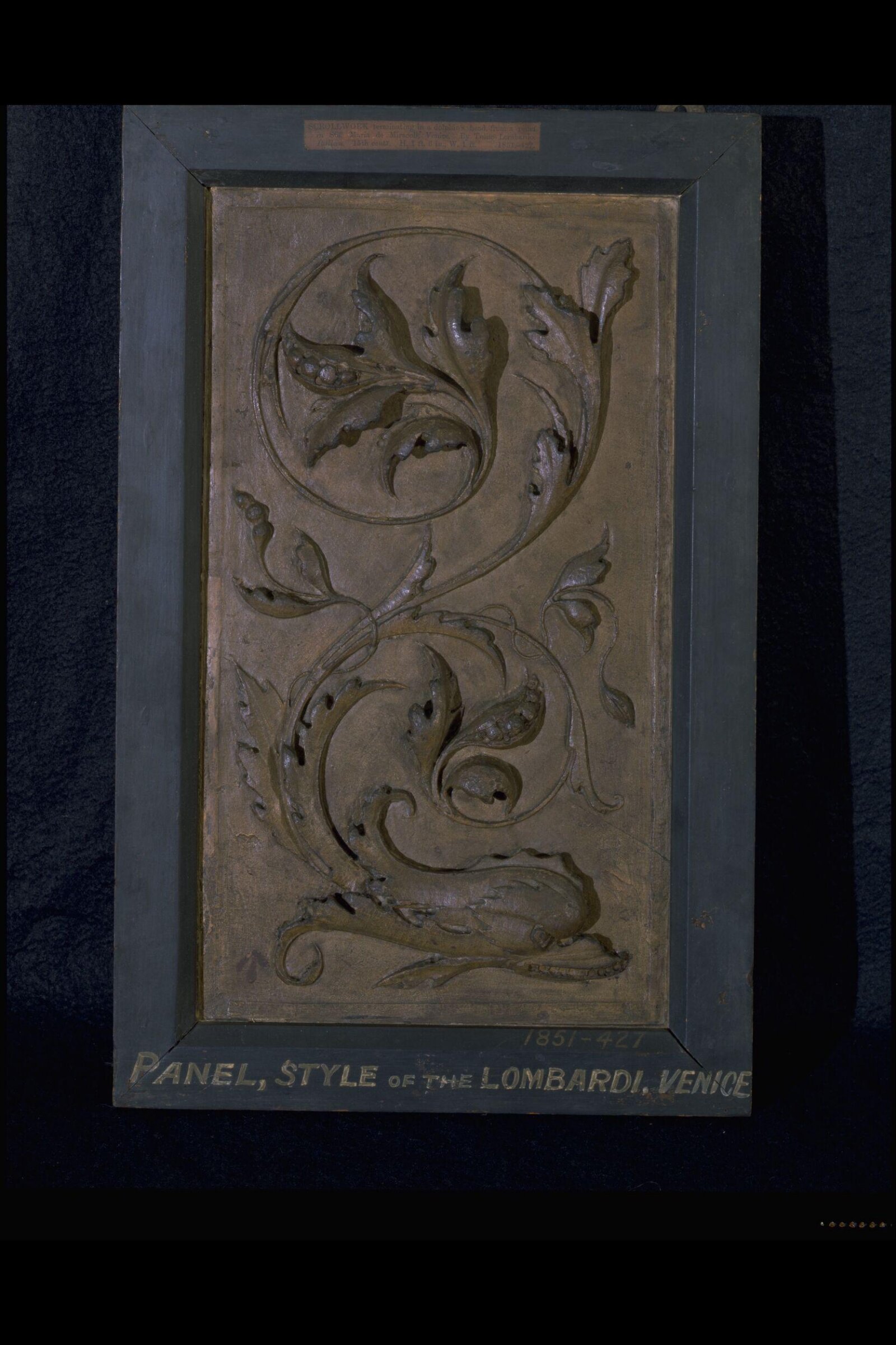 Relief, Tullio Lombardo, ca 1850