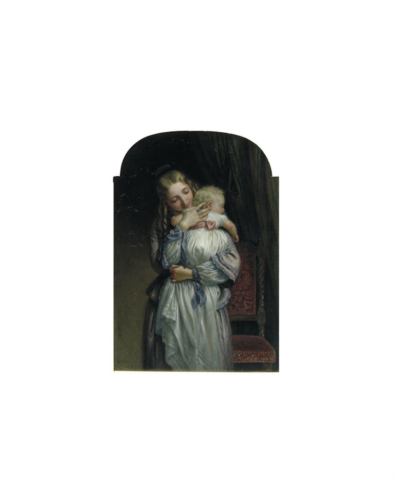 Mother and child, Charles West Cope, 1852