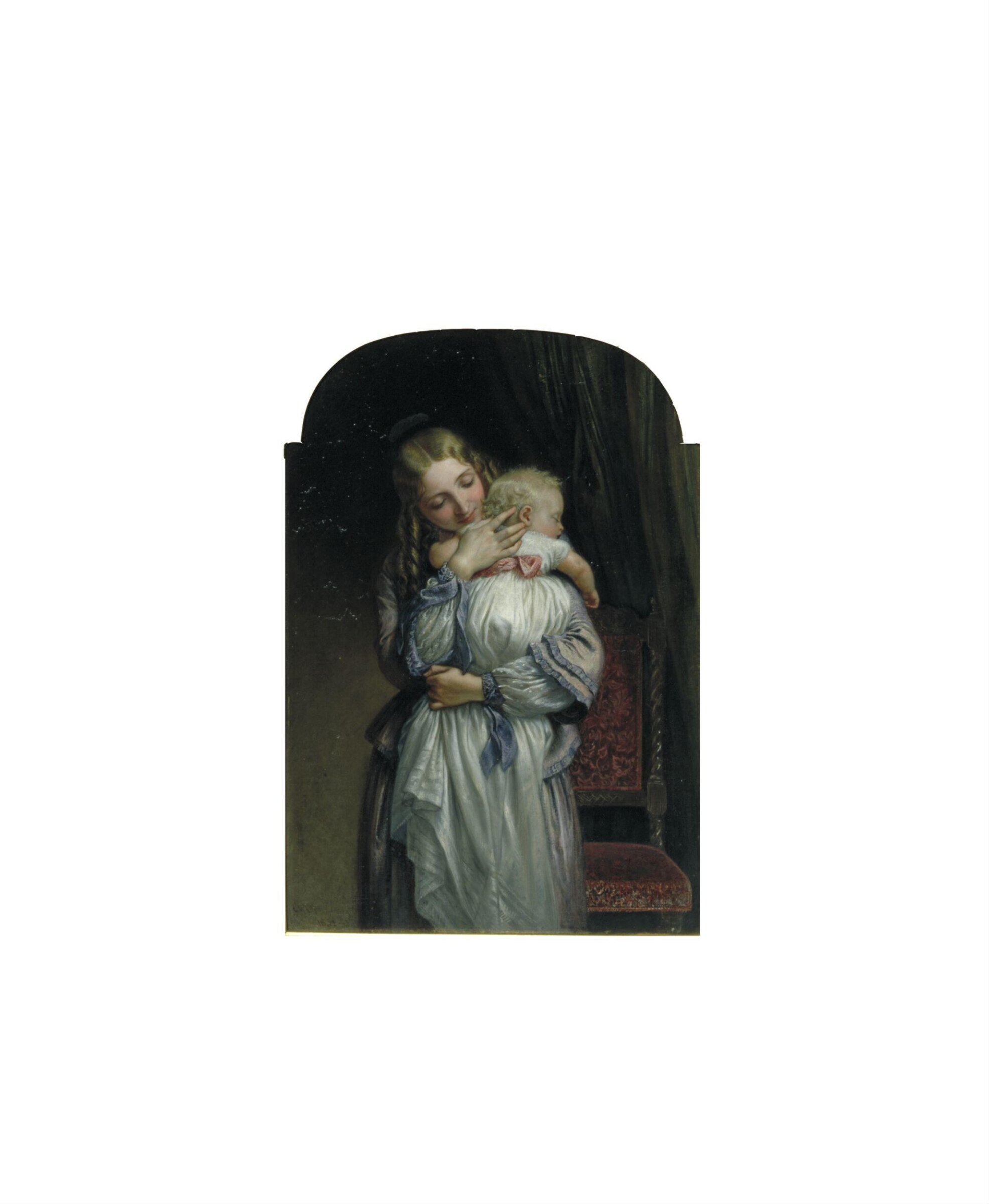 Mother and child, Charles West Cope, 1852