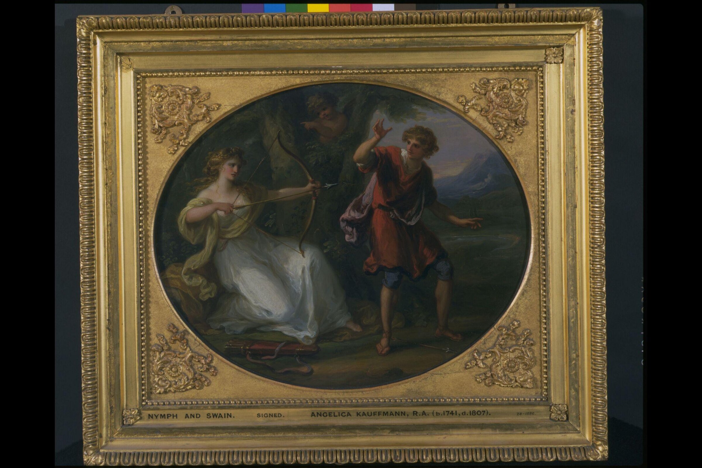 A Nymph Drawing Her Bow on a Youth, Angelica Kauffman, ca. 1780