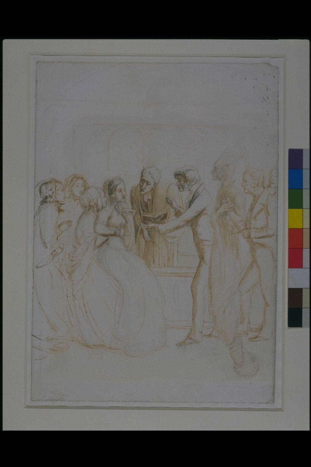 The Ghost at the Wedding Ceremony, Sir John Everett Millais, 1853