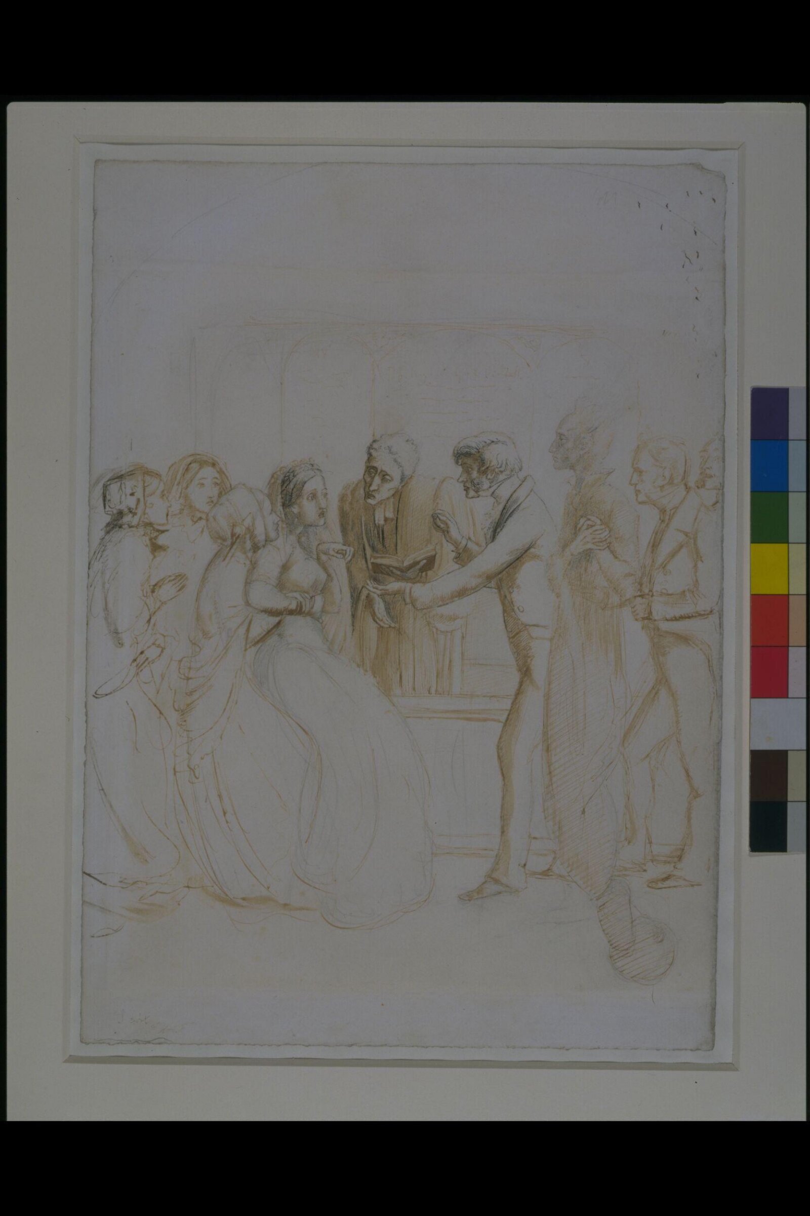 The Ghost at the Wedding Ceremony, Sir John Everett Millais, 1853