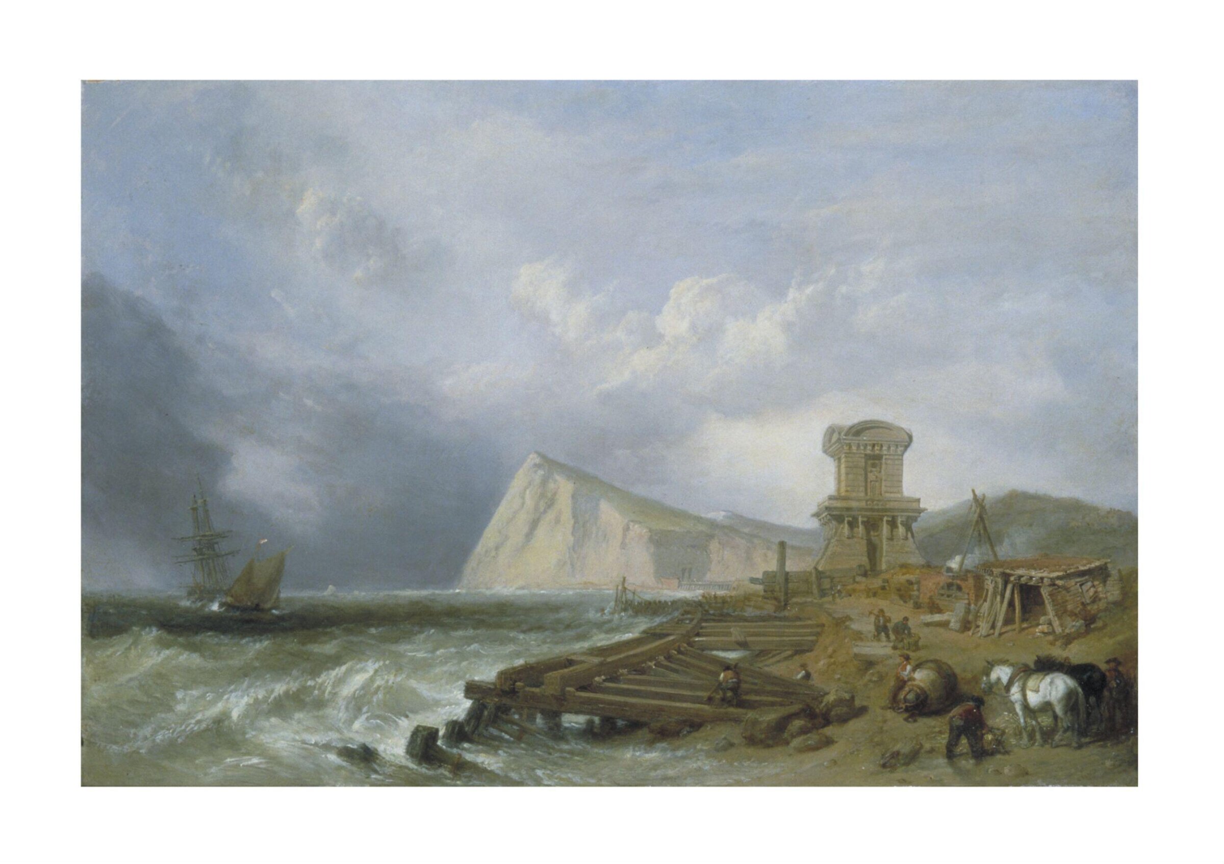 The Seashore at Dover, Clarkson Frederick Stanfield, ca. 1849
