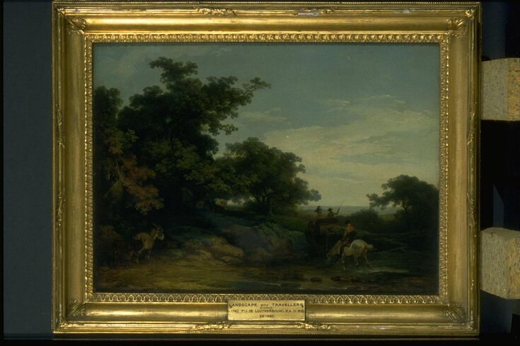 Landscape with travellers top image