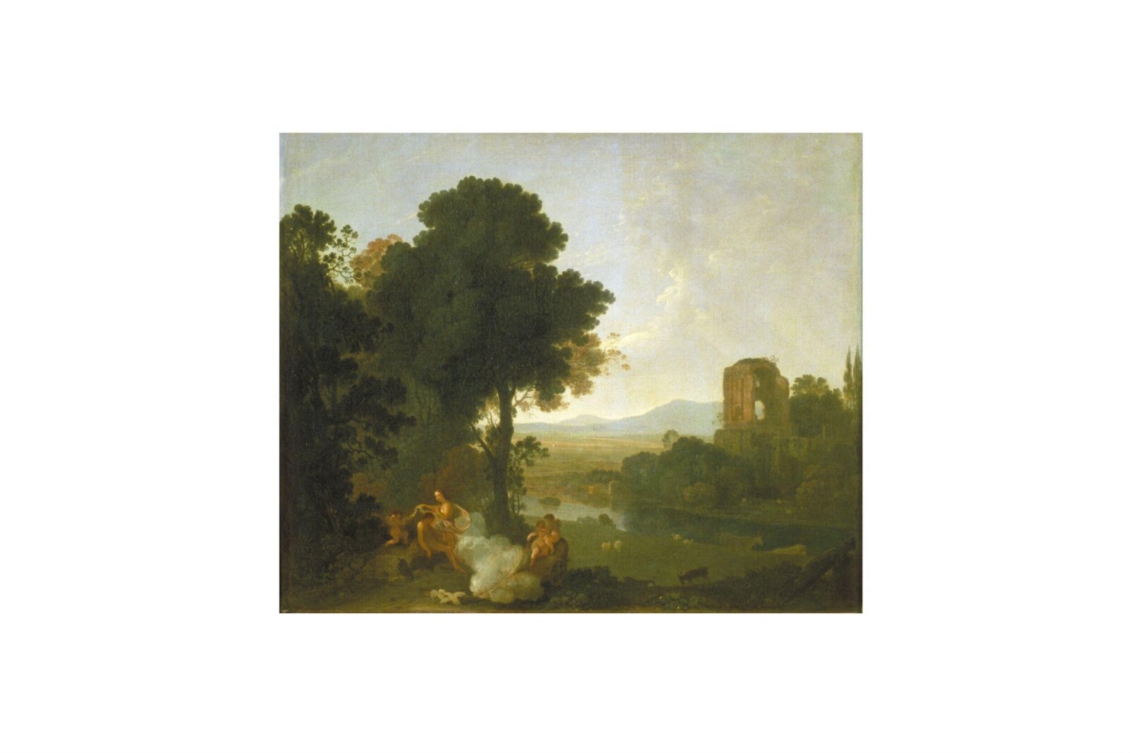 Classical Landscape with Venus and Adonis, Richard Wilson, ca. 1754-5