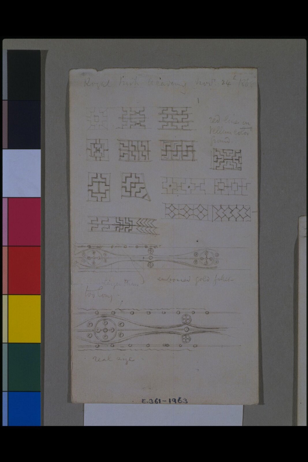 Drawing, Edward William Godwin, 24/11/1868