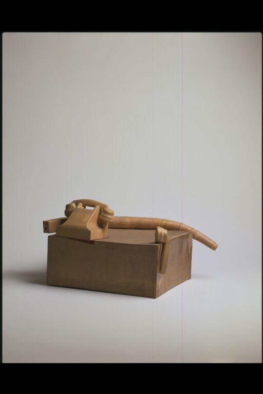 Box with telephone and table leg, Anthony Hepburn, 1968