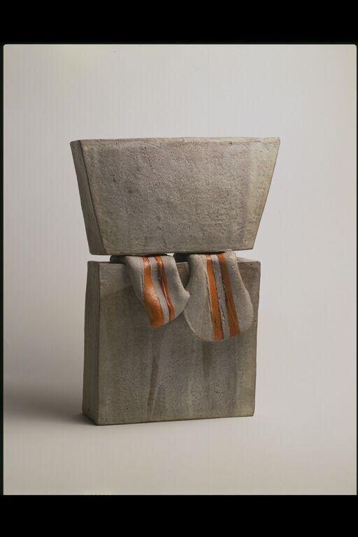 Large white double box at the Victoria and Albert Museum