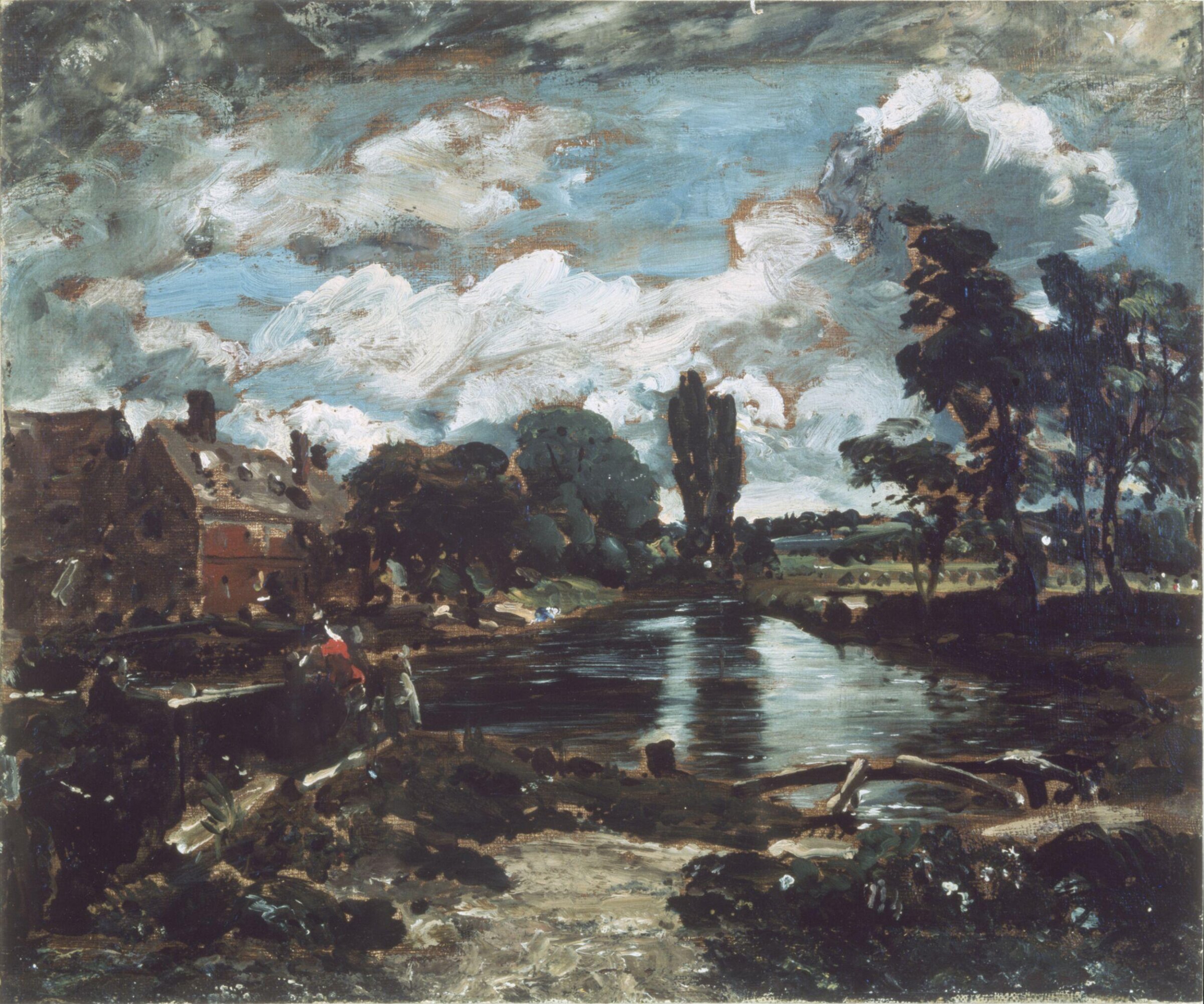 Flatford Mill from a Lock on the Stour, John Constable, ca. 1811