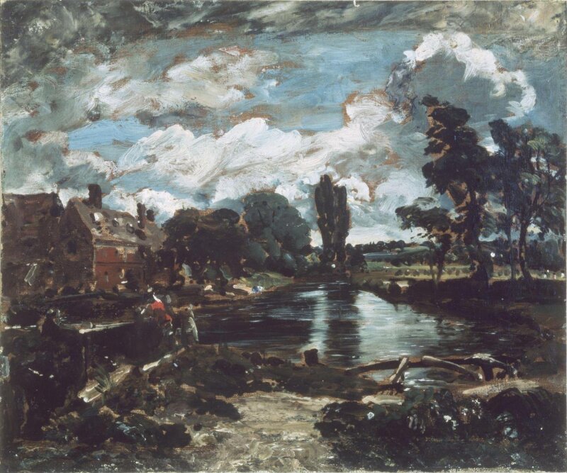 Flatford Mill from a Lock on the Stour