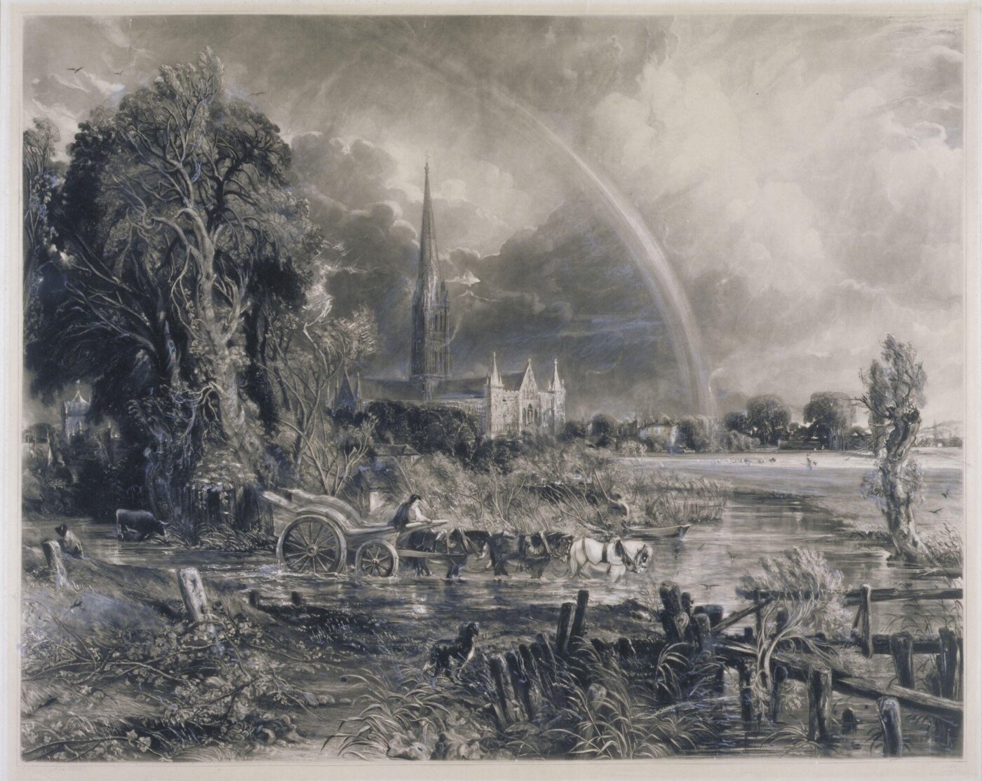 Constable, John (RA), The Rainbow, Salisbury Cathedral