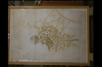 Design for the decoration of the ceiling, the Green Dining Room, South Kensington Museum