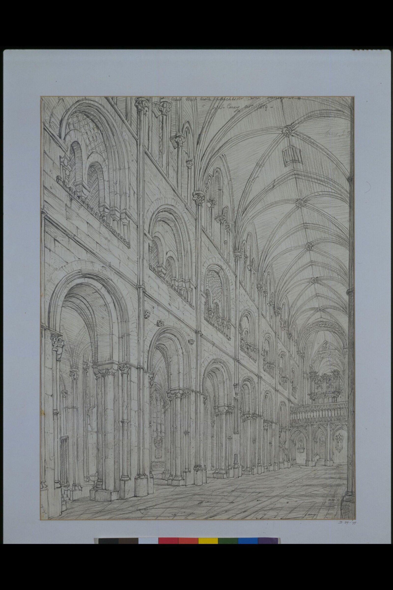 Drawing, John Coney, October 1819