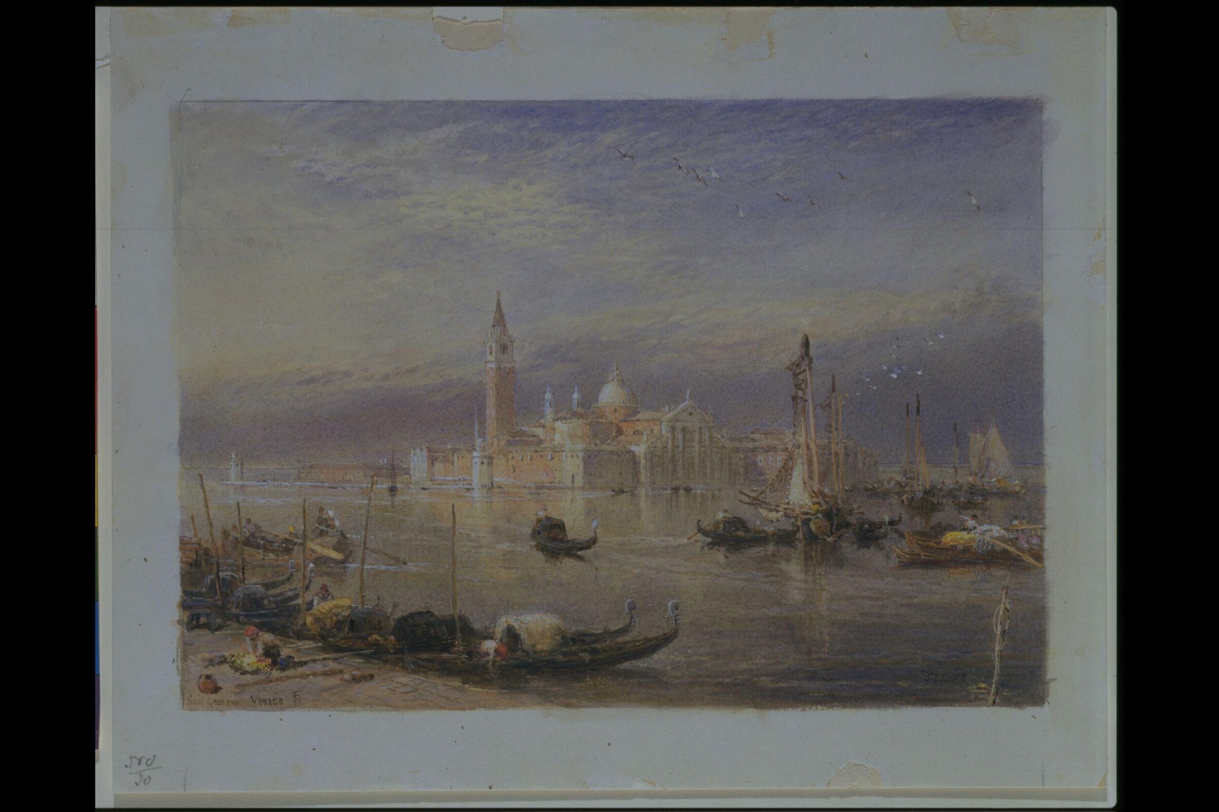 San Giorgio, Venice, Myles Birket Foster, ca. 1850-82.