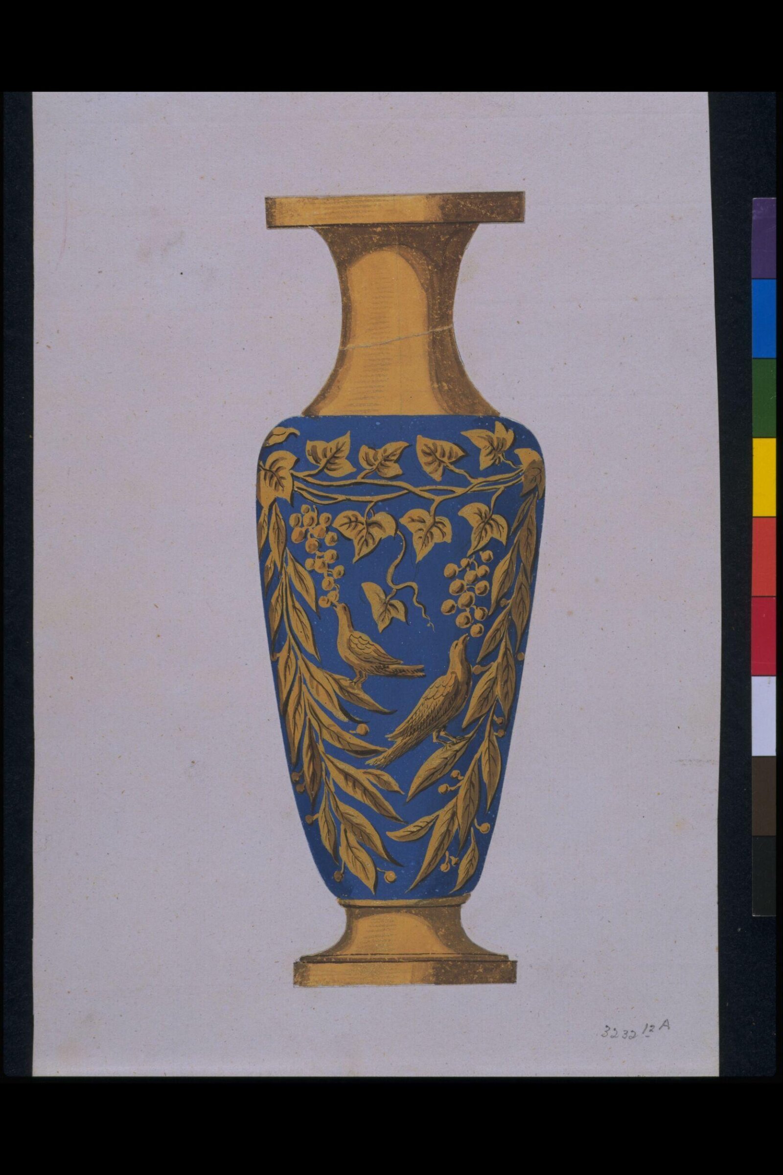 Drawing, Dagoty porcelain factory, circa 1800