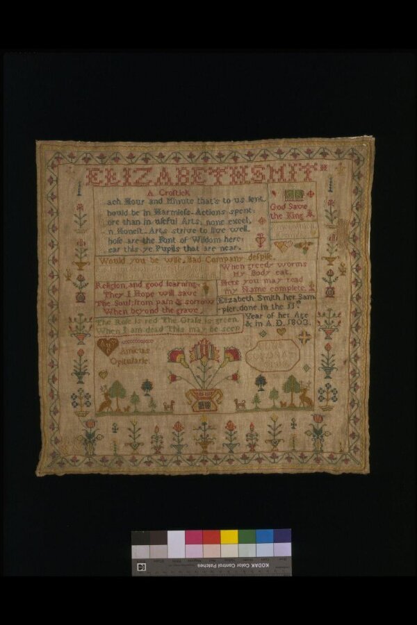 Sampler | Smith, Elizabeth | V&A Explore The Collections