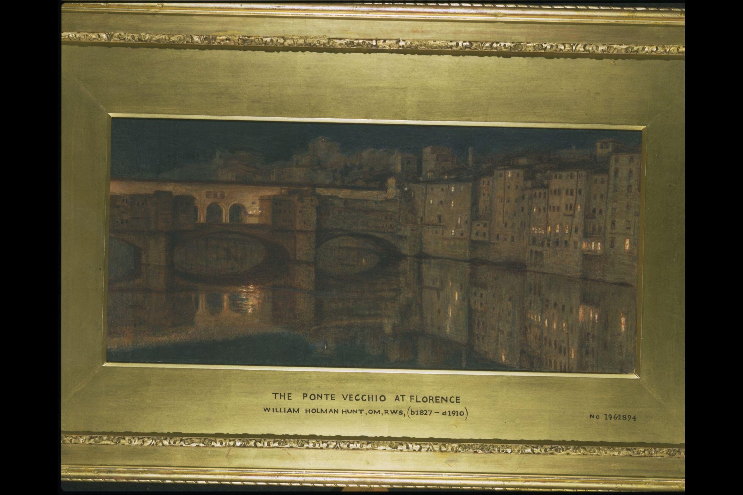 The Ponte-Vecchio, Florence, William Holman Hunt, 1867