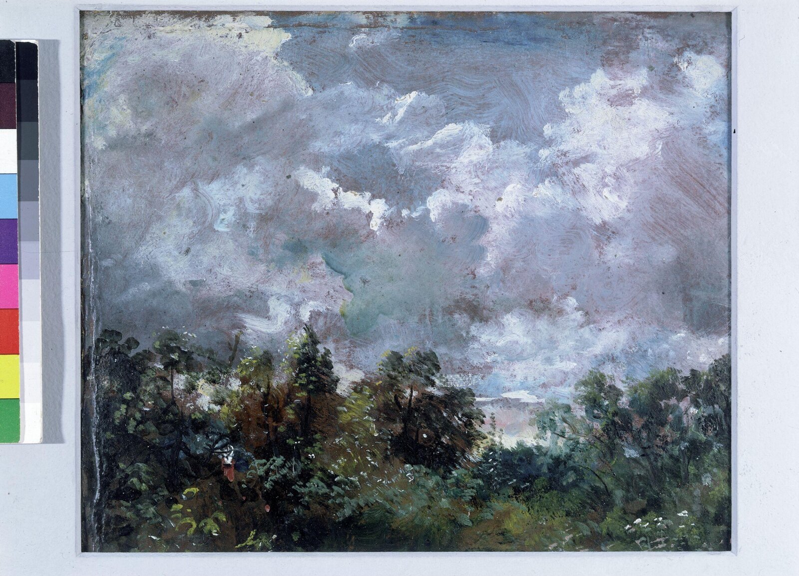 Study of clouds and trees, John Constable, 1821-1822