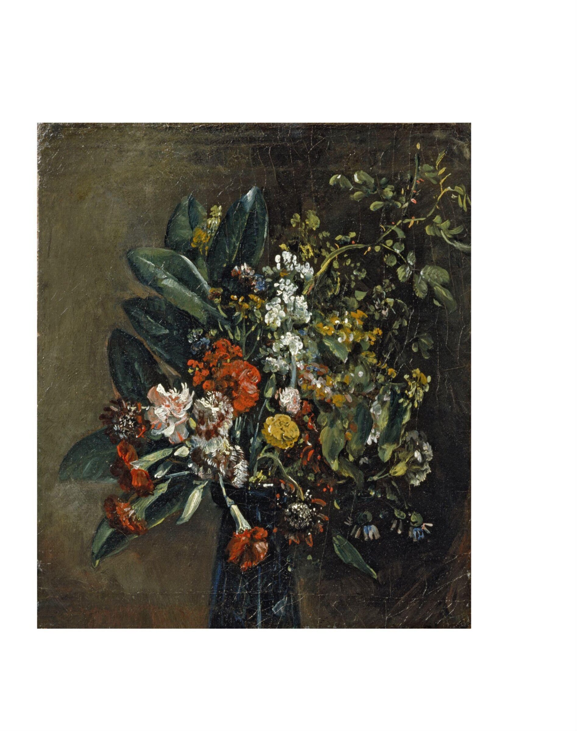 Study of flowers in a glass vase, John Constable, ca. 1814