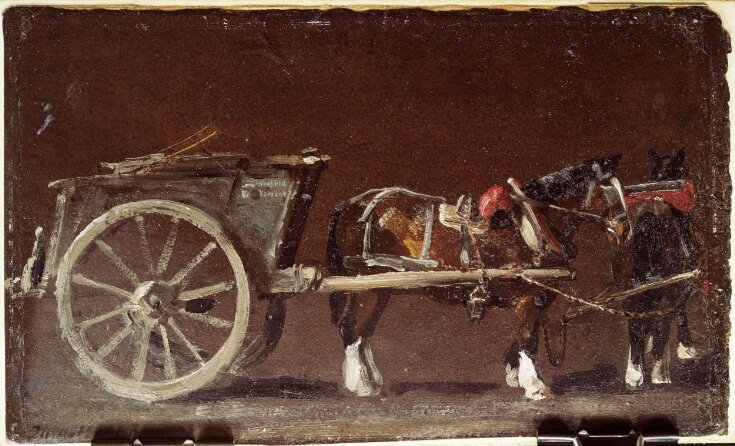 Study of a Cart with Two Horses top image